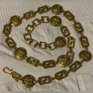 Gianni Versace Gold Tone Chain Belt